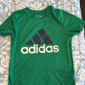 Adidas Kids Emerald Green Tee with Logo small